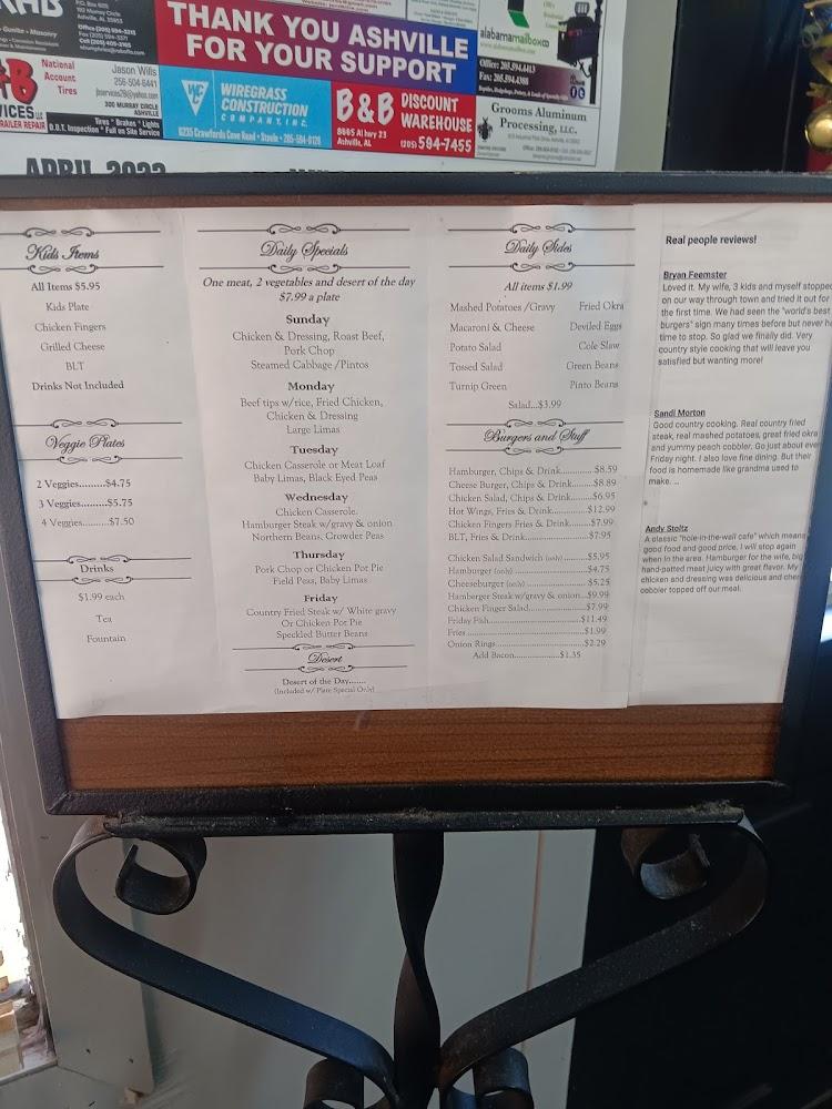 Two Sisters Homestyle Cafe Menu image 3